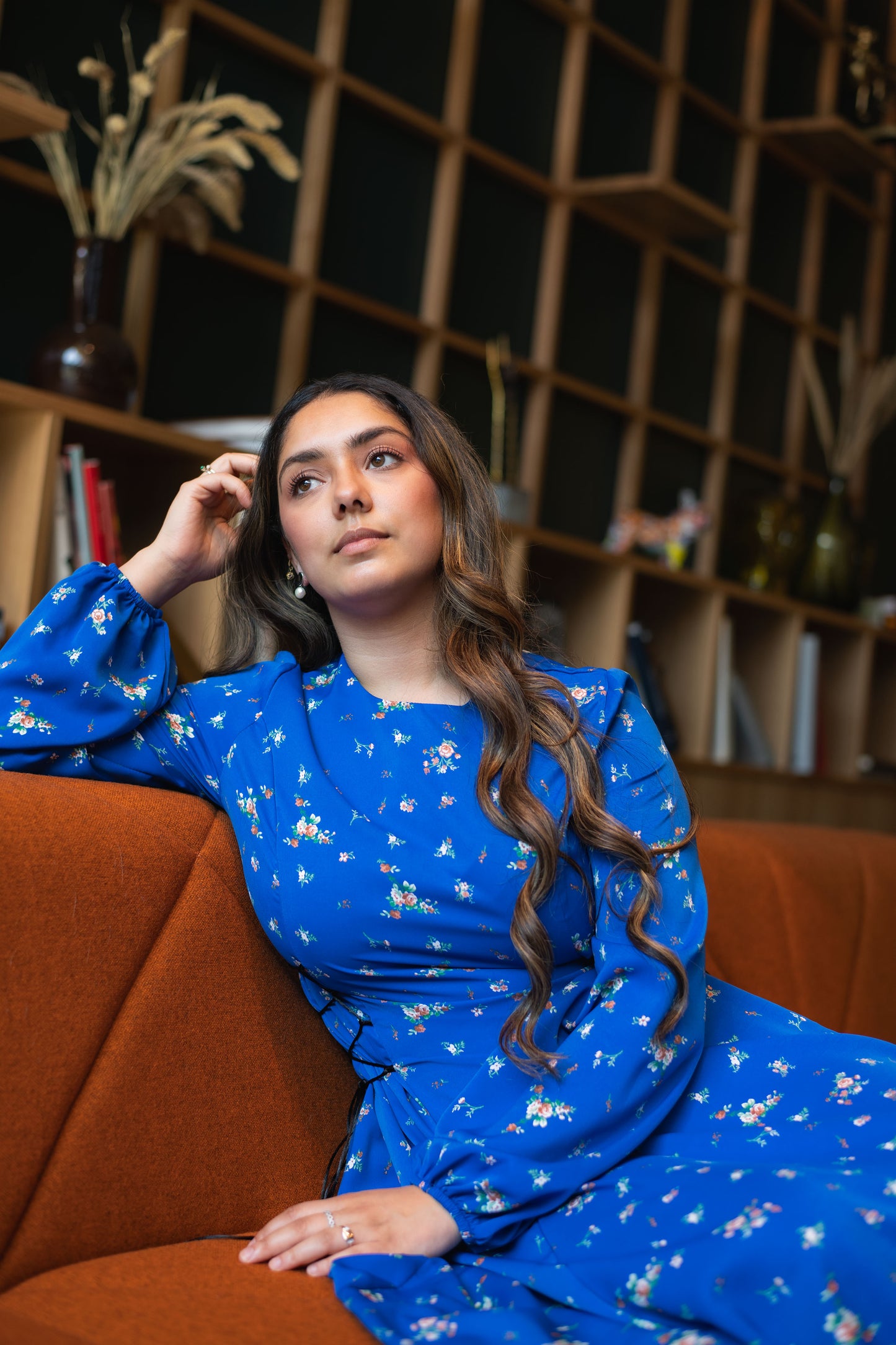 Nina floral dress - blue
